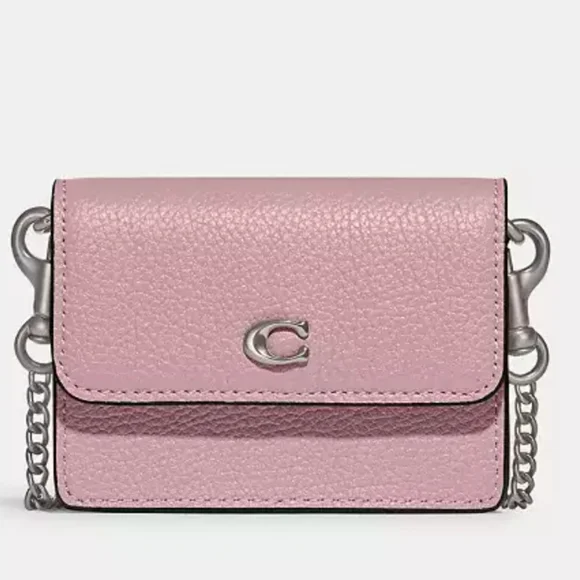 🆕Mini Coach Wallet Leather Crossbody Bag - Picture 1 of 4